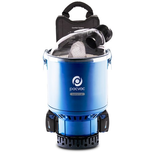 PACVAC SUPERPRO BATTERY BACKPACK VACUUM CLEANER - Filta