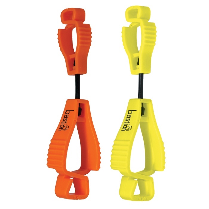 Bastion Glove Clip, Fluro Yellow - Box/125 pieces - Bastion