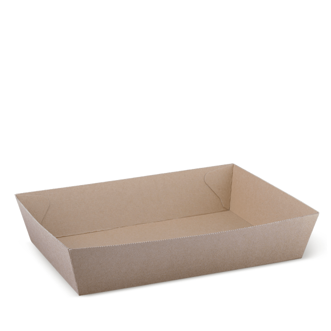Endura Food Tray #5 Brown 255 x 179 x 58 - Detpak