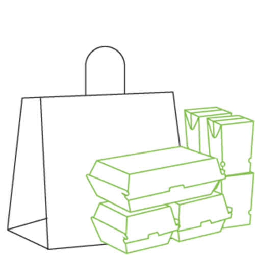 Large Twist Handle Bag Brown 305 x 305 x 175 - Detpak