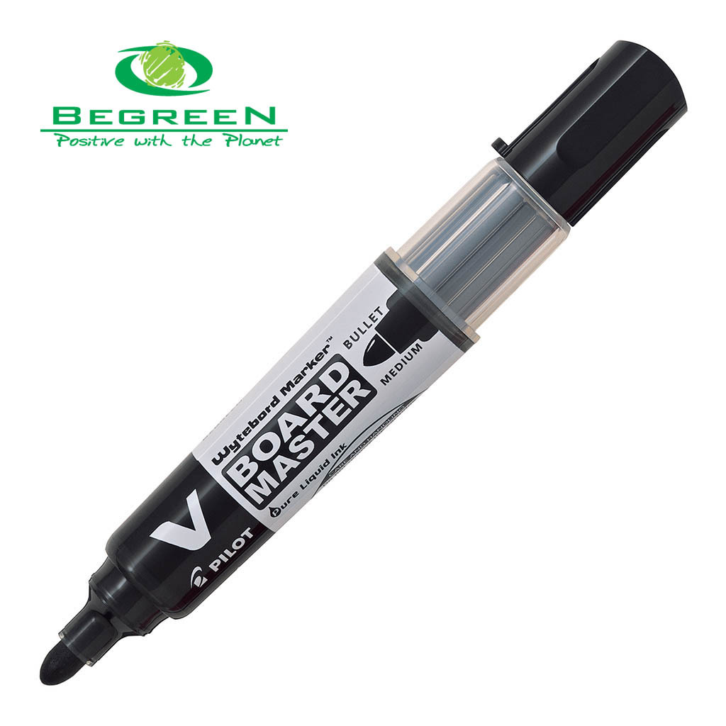 Pilot BeGreen V Board Whiteboard Marker Bullet Black (WBMA-VBM-M-B-BG)