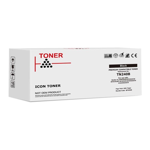 Icon Compatible Brother TN240 Black Toner Cartridge