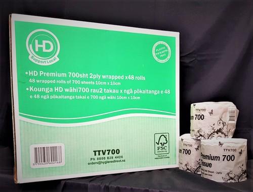 Toilet Paper 700sh 2ply Pallet 32 cartons - Hygiene Direct