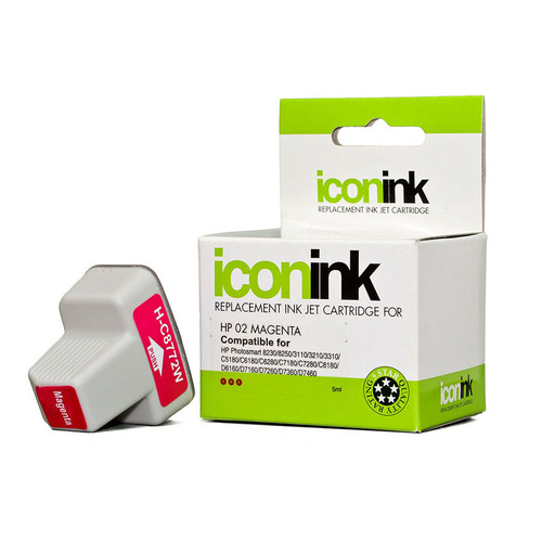 Icon Remanufactured HP 02 Magenta Ink Cartridge (C8772WA)