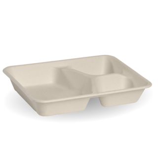 3-Compartment BioCane Base Natural - BioPak