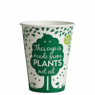 400mL Single Wall EcoCup (90mm) FSC® MIX GREEN - Ecoware