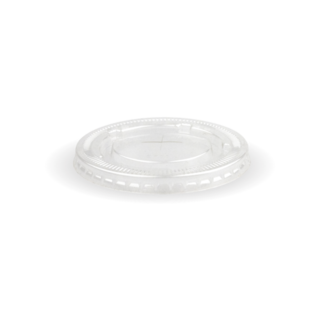 Lid PET for Paper Cold Cup Straw Slot - Biopak