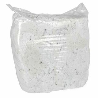 White T-Shirt Rags, 10.0kg Bag A Grade - Matthews