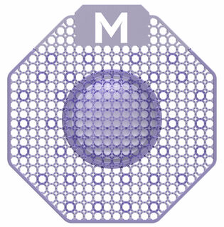 Scented Enzyme Block Urinal Screen - Purple, Ocean Mist Pack 10 - Matthews