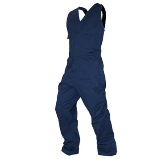 Overall Action Bib, 300Gsm Cotton, Navy-Size 2
