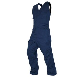 Overall Action Bib, 300Gsm Cotton, Navy-Size 6