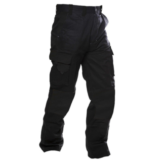 220Gsm Light Cargo Trousers, Ripstop, Black-Size 117