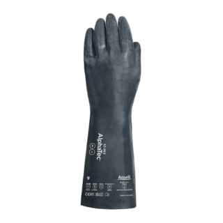 Ansell AlphaTec 53-003 Neoprene Chemical Gauntlet Gloves – Extensive Chemical Protection - L