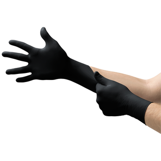Ansell MicroFlex MidKnight 93-732 Nitrile Disposable Gloves – Thin and Strong Design - XL