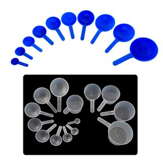 Plastic Scoop 15ml Blue (43D x 19H x 84L)mm