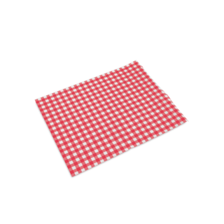 Wrap BL greaseproof 1/2 red gingham dispenser red gingham 400 x 330 - Detpak